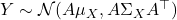 Y \sim \mathcal{N}(A \mu_X, A\Sigma_X A^\top)